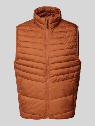 Jack & Jones Bodywarmer met opstaande kraag, model 'STATE' Roestrood - 2