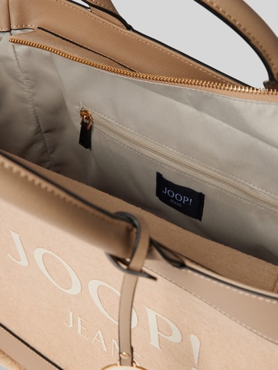 JOOP! Jeans Torba shopper z nadrukiem z logo model ‘calduccio’ Beżowy 5