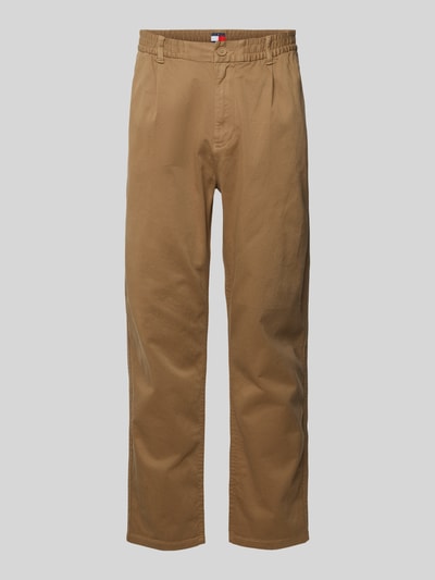 Tommy Jeans Stoffen broek met elastische band Cognac - 2