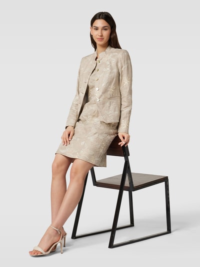 WHITE LABEL Blazer mit Allover-Muster Sand 1