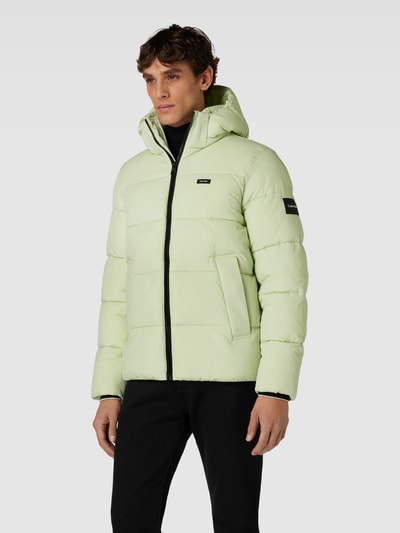CK Calvin Klein Steppjacke mit Kapuze und Storm Cuffs Neon Gruen 4