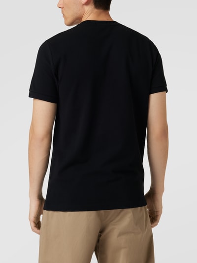 Fred Perry T-Shirt mit Label-Stitching Schwarz 5