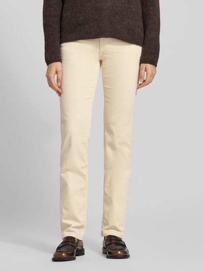 Lauren Ralph Lauren Spodnie sztruksowe z 5 kieszeniami Écru 4