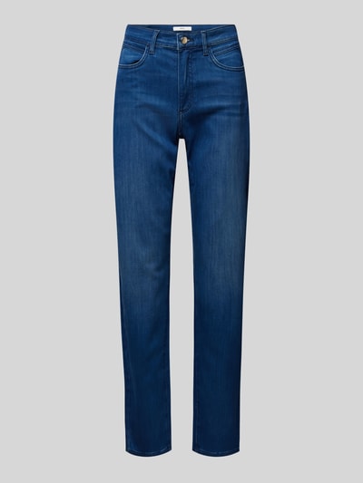 Brax Slim fit jeans met riemlussen, model 'Style.Carola Thermo' Blauw - 2