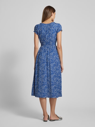 Apricot Midi-jurk met pofmouwen Koningsblauw - 5