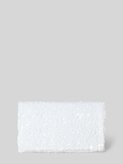 Abro Clutch mit Paillettenbesatz Weiss 2