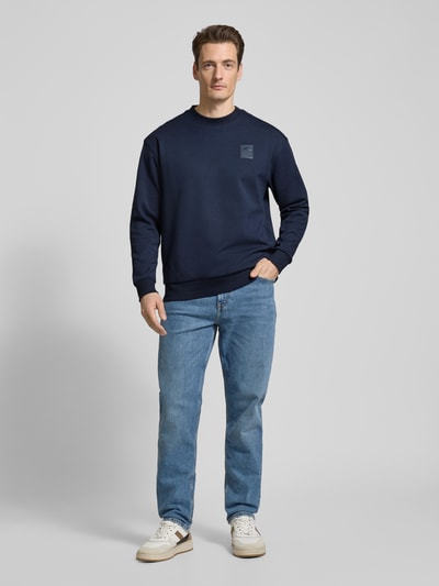 JOOP! Collection Sweatshirt mit gerippten Abschlüssen Modell 'Balram' Marine 1