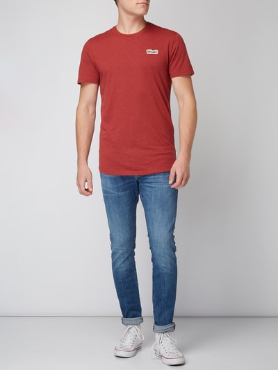 Jack & Jones T-shirt z wyhaftowanym napisem Czerwony 1