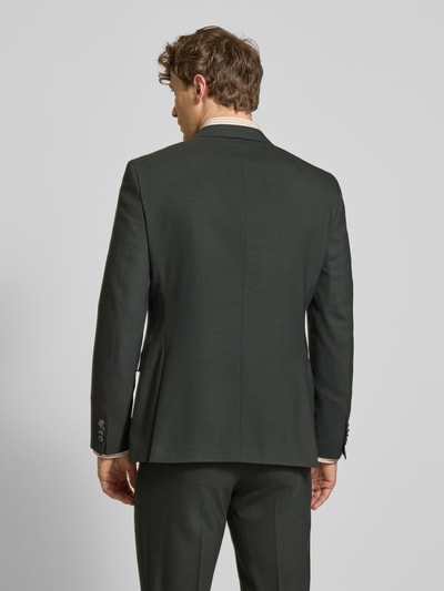 BOSS Marynarka na dwa guziki o kroju slim fit z kołnierzem z połami model ‘Jasper’ Ciemnozielony 5