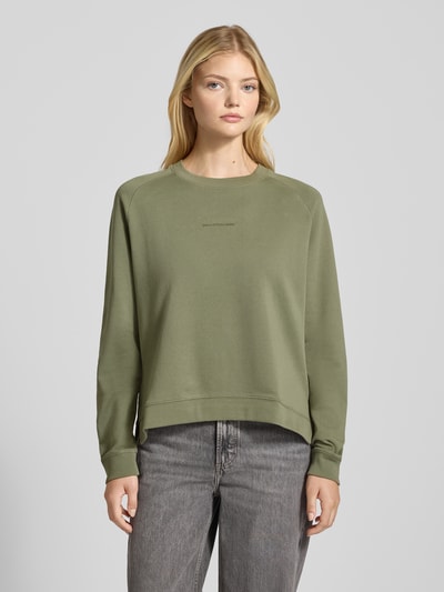 Marc O'Polo Denim Comfort Fit Sweatshirt aus reiner Baumwolle Khaki 4