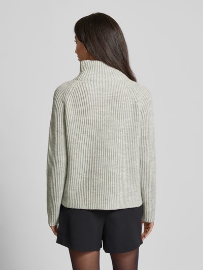 DRYKORN Strickpullover mit Stehkragen Modell 'ARWEN' Hellgrau Melange 5