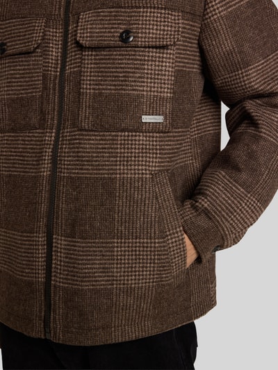 Tom Tailor Hemdjacke mit Label-Detail Beige 3