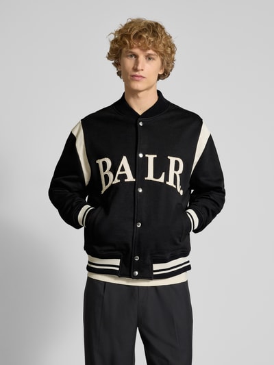 Balr. College-Jacke mit Label-Stitching und Stehkragen Black 4