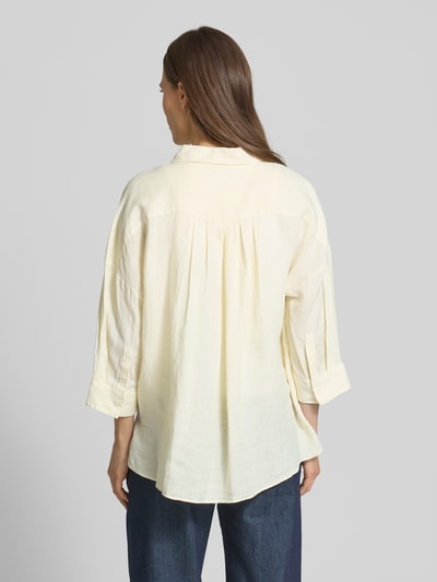 Tommy Hilfiger Relaxed Fit Bluse aus reinem Leinen Hellgelb 5