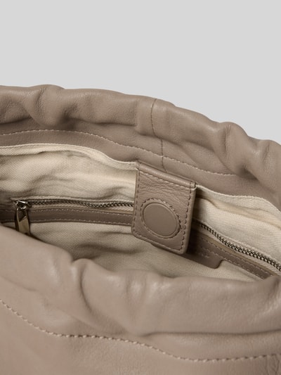 LIEBESKIND BERLIN Torba na długim pasku ze skóry naturalnej model ‘Lya’ Szarobrązowy 5