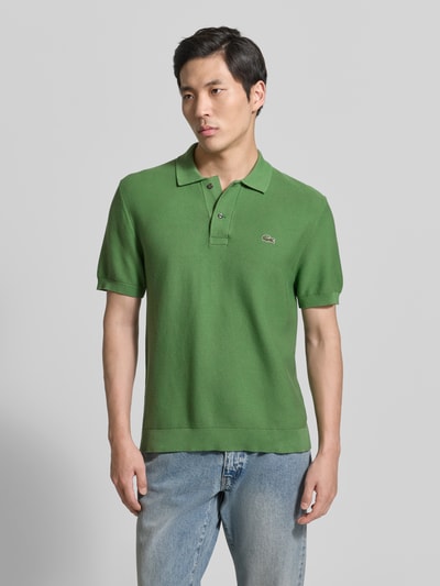 Lacoste Regular Fit Poloshirt aus reiner Baumwolle Oliv 4