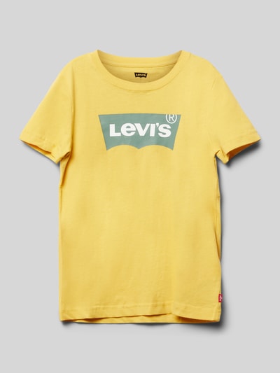 Levi’s® Kids T-Shirt mit Logo-Print Senf 1