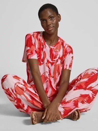 s.Oliver RED LABEL Regular fit T-shirt met plissé Rood - 3