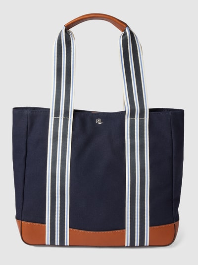 Lauren Ralph Lauren Shopper met contrastgarnering Marineblauw - 2