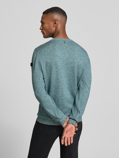 PME Legend Strickpullover mit gerippten Abschlüssen Blau 5