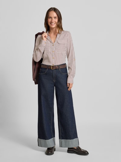 Vero Moda Regular fit overhemdblouse van pure viscose, model 'BUMPY' Bordeaux - 1