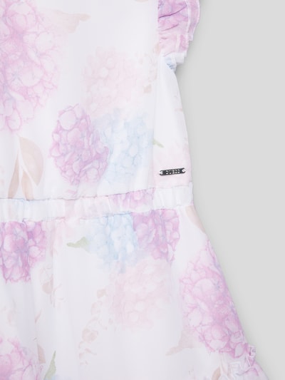 GUESS Kleid mit floralem Allover-Muster Offwhite 2