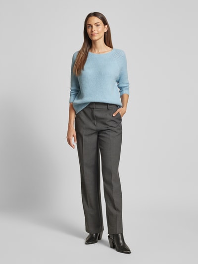 Weekend Max Mara Gebreide pullover met ronde hals, model 'XENO' Lichtblauw - 1