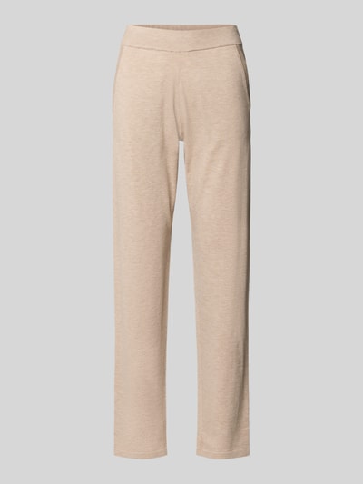 Produktfoto, Pyjama-Hose mit elastischem Bund von Christian Berg Woman aus Viskose-Mix im lockeren Schnitt in Beige mit glatter Textur.