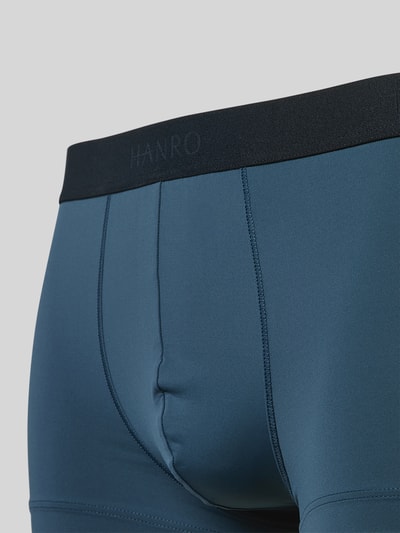 Hanro Trunks mit Label-Bund Jeansblau 2