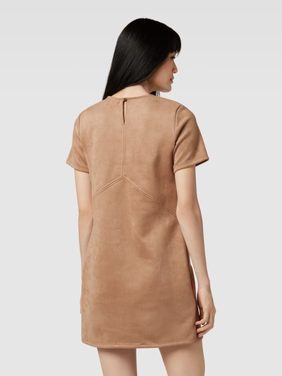 Apricot Minikleid mit seitlichen Reißverschlusstaschen Stein 5