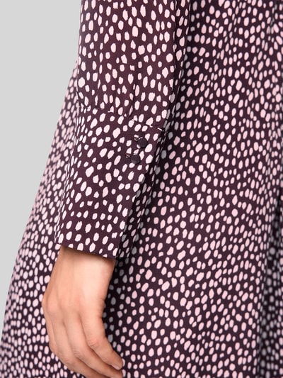 Marc Cain Getailleerde maxi-jurk van viscosemix Bordeaux - 6