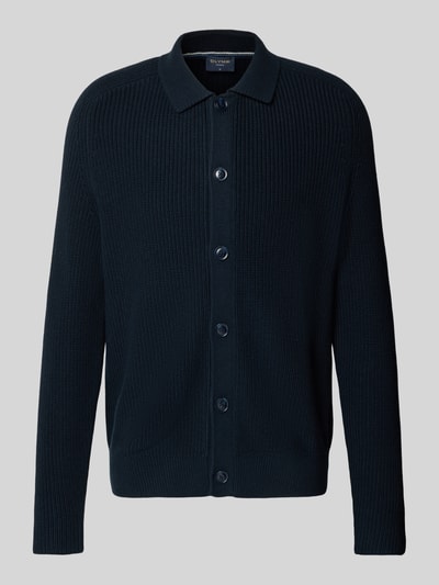 OLYMP Level Five Strickjacke mit Knopfleiste Marine 2