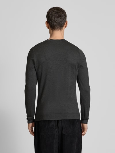 MCNEAL Gebreide pullover met ronde hals Donkergrijs gemêleerd - 5