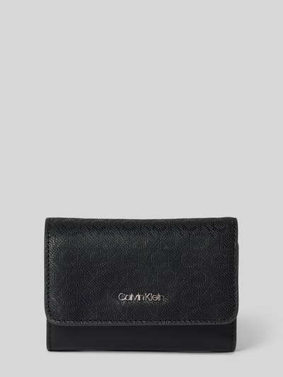 CK Calvin Klein Portemonnaie mit Label-Applikation Modell 'CK MUST' Black 1