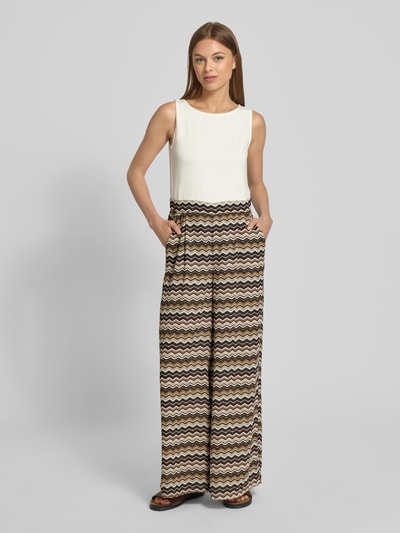 Zero Relaxed Fit Jumpsuit aus Viskose-Mix mit Eingrifftaschen Black 4