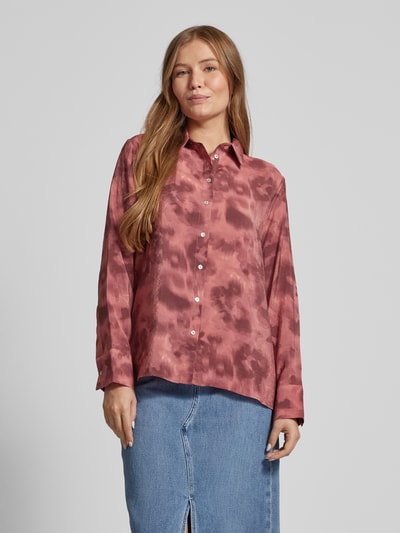 OPUS Regular fit overhemdblouse met manchetten, model 'Falkina' Rosé - 4