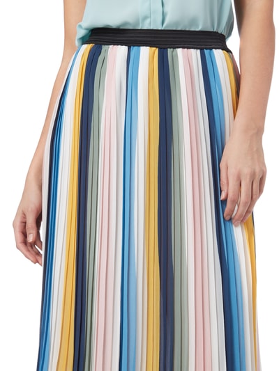 Jake*s Casual Midi-Rock aus Chiffon mit Plisseefalten Blau 2