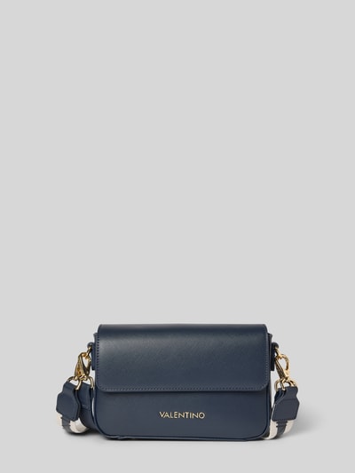 VALENTINO BAGS Torebka na długim pasku z detalem z logo Granatowy 1