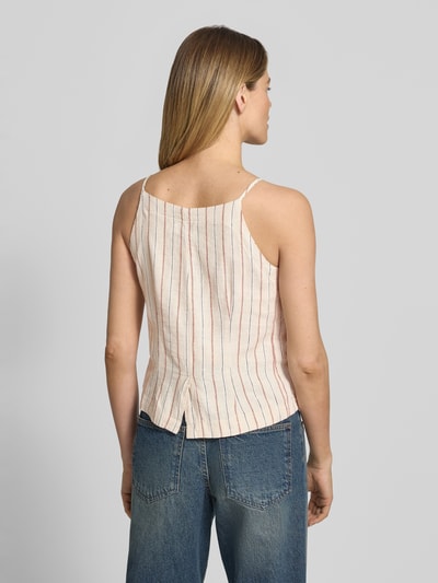 ICHI Blusentop aus Leinen-Viskose-Mix Modell 'LINNO' Offwhite 5