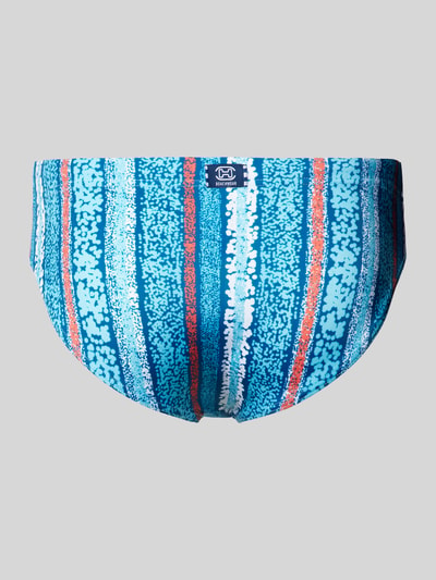 HOM Badehose mit Allover-Muster Modell 'HARRISON' Bleu 3