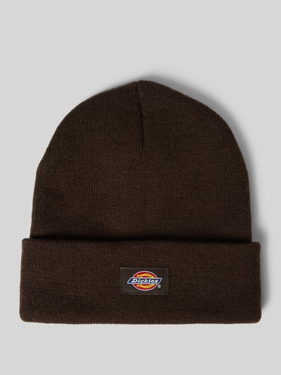 Dickies Beanie in gebreide look, model 'Gibsland' Donkerbruin - 1