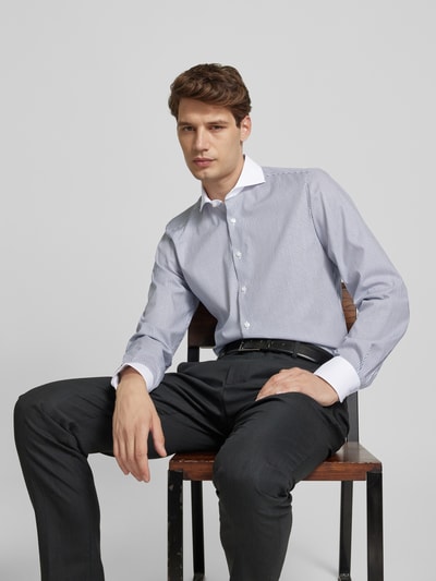 OLYMP Level Five Koszula biznesowa o kroju slim fit z kołnierzykiem typu cutaway Granatowy 3