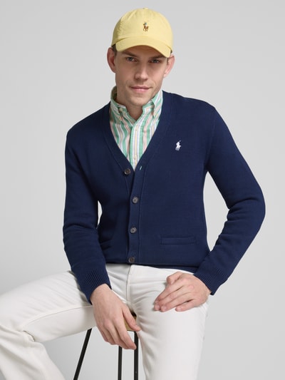 Polo Ralph Lauren Strickjacke mit Eingrifftaschen Marine 3