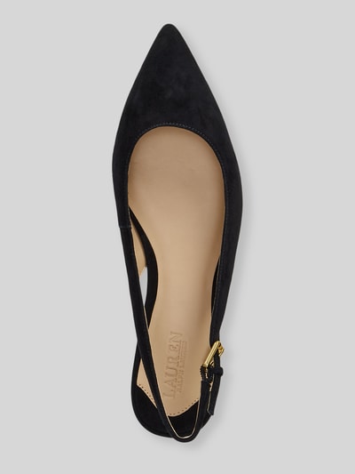Lauren Ralph Lauren Ballerina aus echtem Veloursleder Black 3