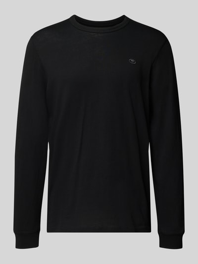 Tom Tailor Regular Fit Langarmshirt aus reiner Baumwolle Black 2