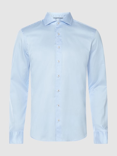 Eterna Slim fit zakelijk overhemd van twill Bleu - 2