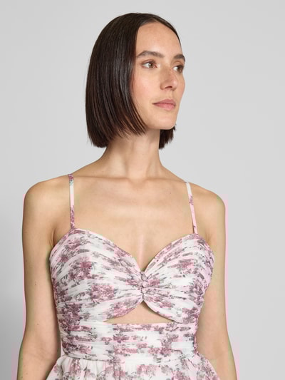 Hey Kyla Abendkleid im Stufen-Look Rosa 3