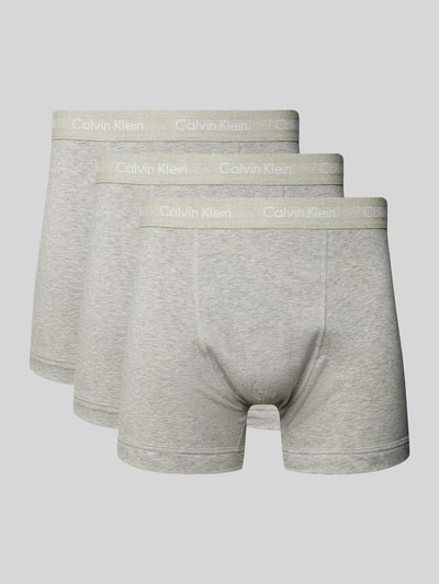 Calvin Klein Underwear Trunks mit Label-Bund im 3er-Pack Hellgrau 1