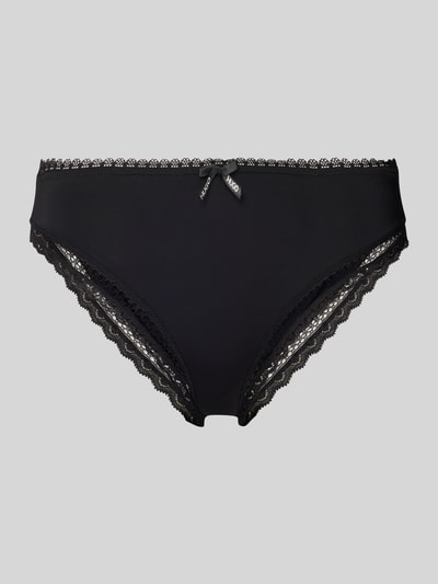 HUGO Slip mit Spitzenbesatz Modell 'UNIQUE' Black 1