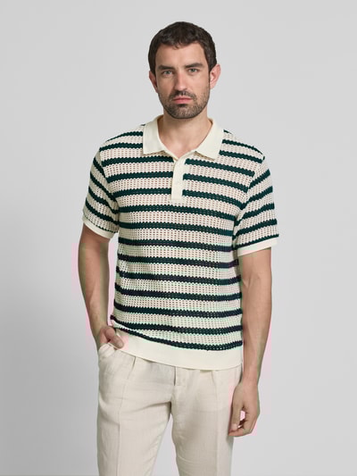 Jack & Jones Premium Poloshirt mit Strukturmuster Modell 'BLUCOHEN' Beige 4